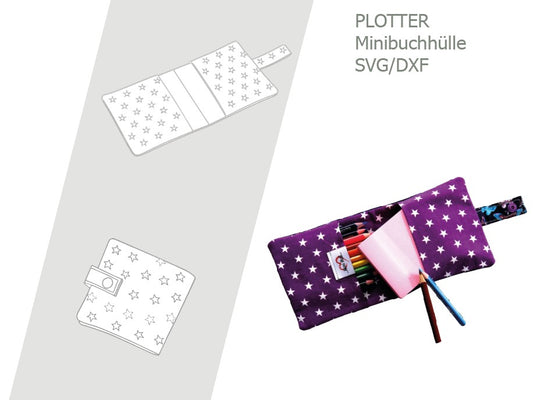 Schnittmuster Minibuchhülle – Nähanleitung & PDF-Vorlage für kleine Bücher